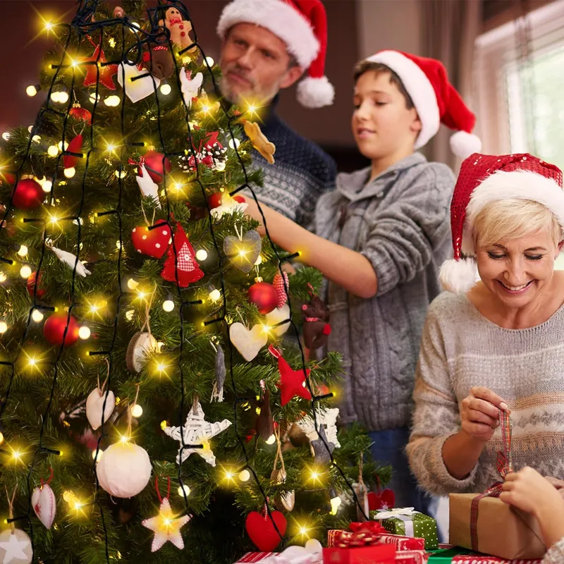 NLNEY Kerstboomverlichting 8 Modi 2M 400 LED — foto 5