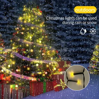 NLNEY Kerstboomverlichting 8 Modi 2M 400 LED — miniatuur 3