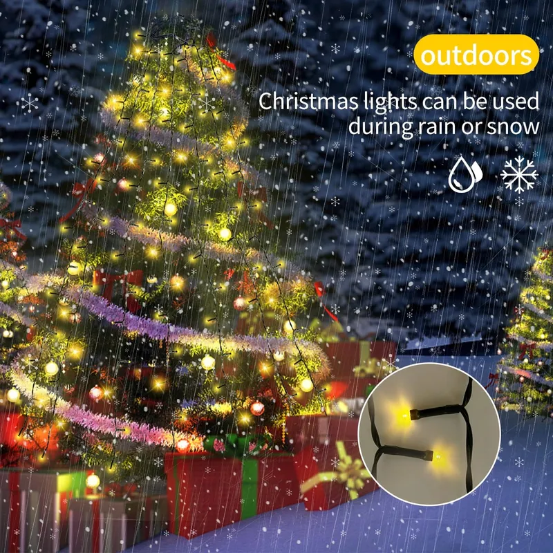 NLNEY Kerstboomverlichting 8 Modi 2M 400 LED — foto 3