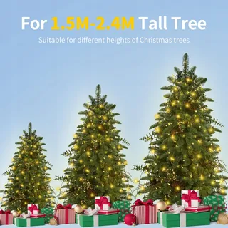 NLNEY Kerstboomverlichting 8 Modi 2M 400 LED — miniatuur 4