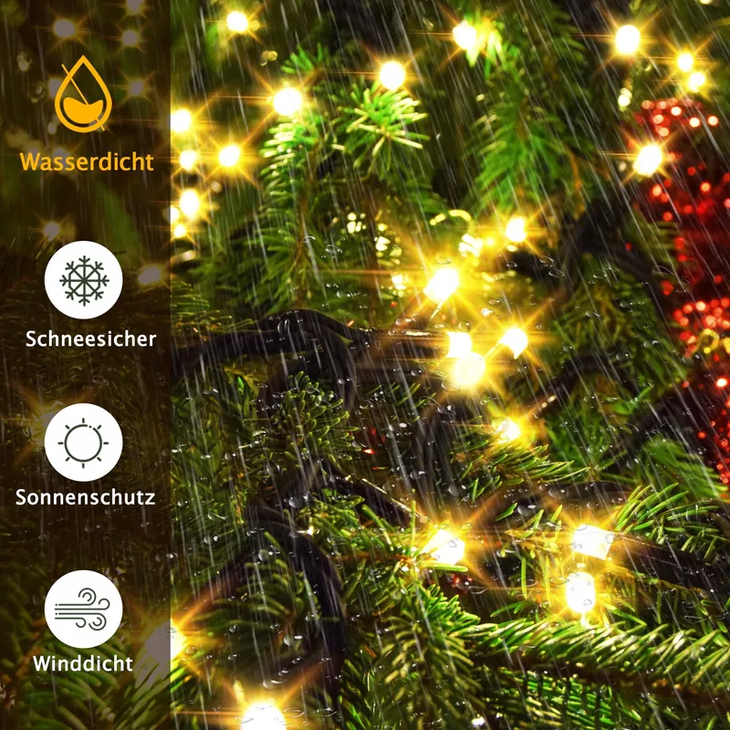 GYLEFY Kerstboomverlichting 2M 400 LED IP65 Waterdicht — foto 8