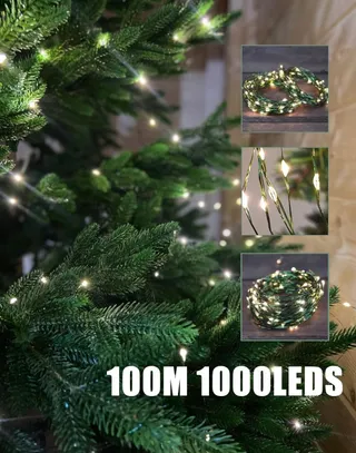 ERWAWEE Kerstverlichting Waterdicht Lichtsnoer 100m 1000 LED — miniatuur 5