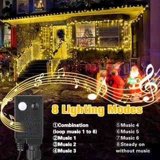 NEXIN Kerstverlichting Waterdicht 25M 200LED — miniatuur 2
