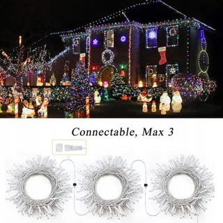 NEXVIN Kerstverlichting Kleurrijk Waterdicht 20M 200LED — miniatuur 4