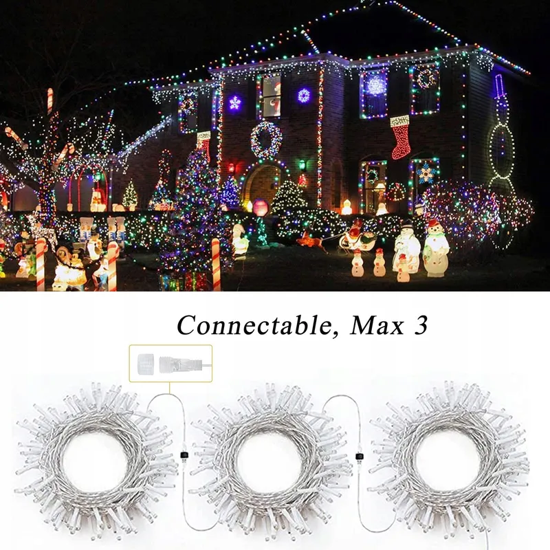 NEXVIN Kerstverlichting Kleurrijk Waterdicht 20M 200LED — foto 4