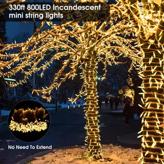 CERIAL LED Lichtketting Buiten 100M 800 LED 8 Modi IP44 — miniatuur 6