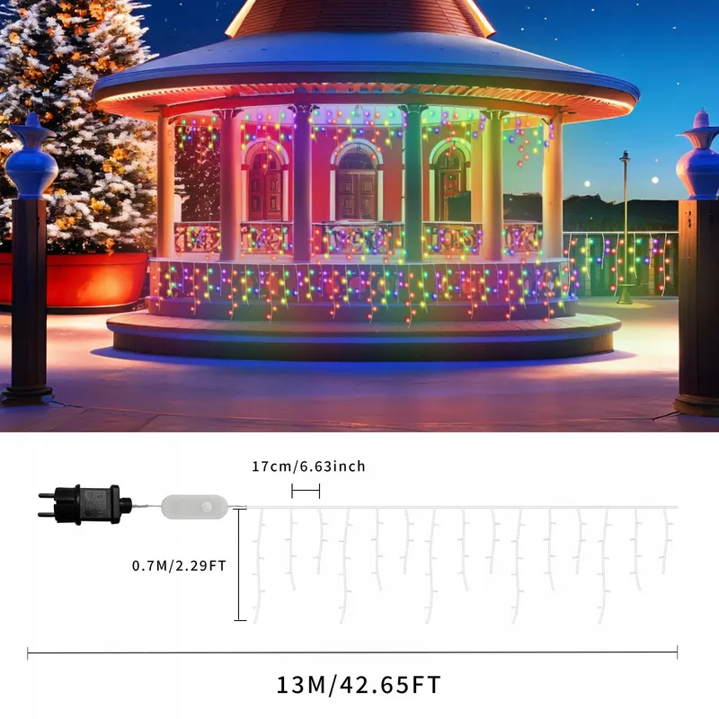 YOOWARM Smart LED Lichtketting Multikleur 13M App-Bediening — foto 4