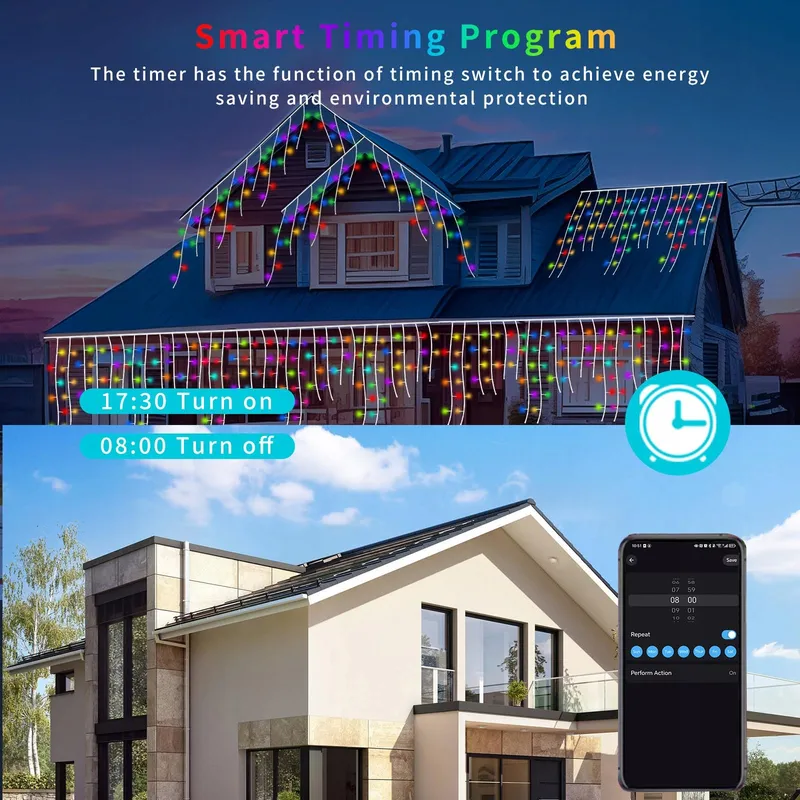 YOOWARM Smart LED Lichtketting Multikleur 13M App-Bediening — foto 2