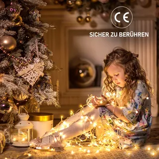 GYLEFY Kerstverlichting Lichtgordijn Buiten IP65 Timer 10M 400 LED — miniatuur 9