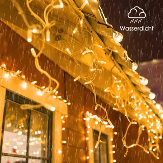 GYLEFY Kerstverlichting Lichtgordijn Buiten IP65 Timer 10M 400 LED — miniatuur 12