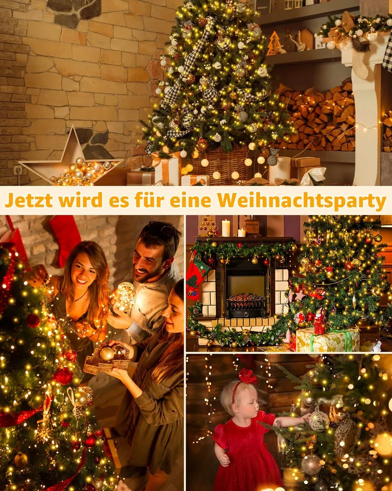 OLLNY Kerstboomverlichting Warm Wit 8 Modi 2.5M 400 LED — foto 8