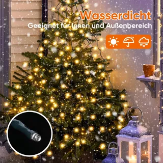 SALCAR Kerstboomverlichting Waterdicht 280 LED 2M — miniatuur 3