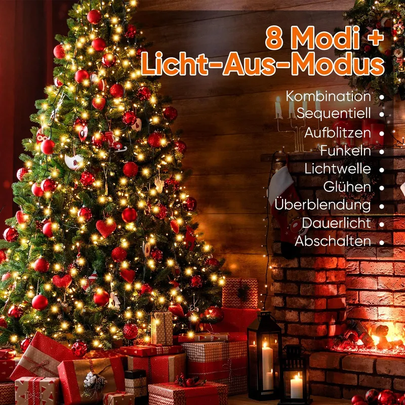 SALCAR Kerstboomverlichting Waterdicht 280 LED 2M — foto 2