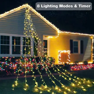 HOSPAOP Kerstverlichting Buiten Waterdicht 8 Modi 320 LED — miniatuur 2