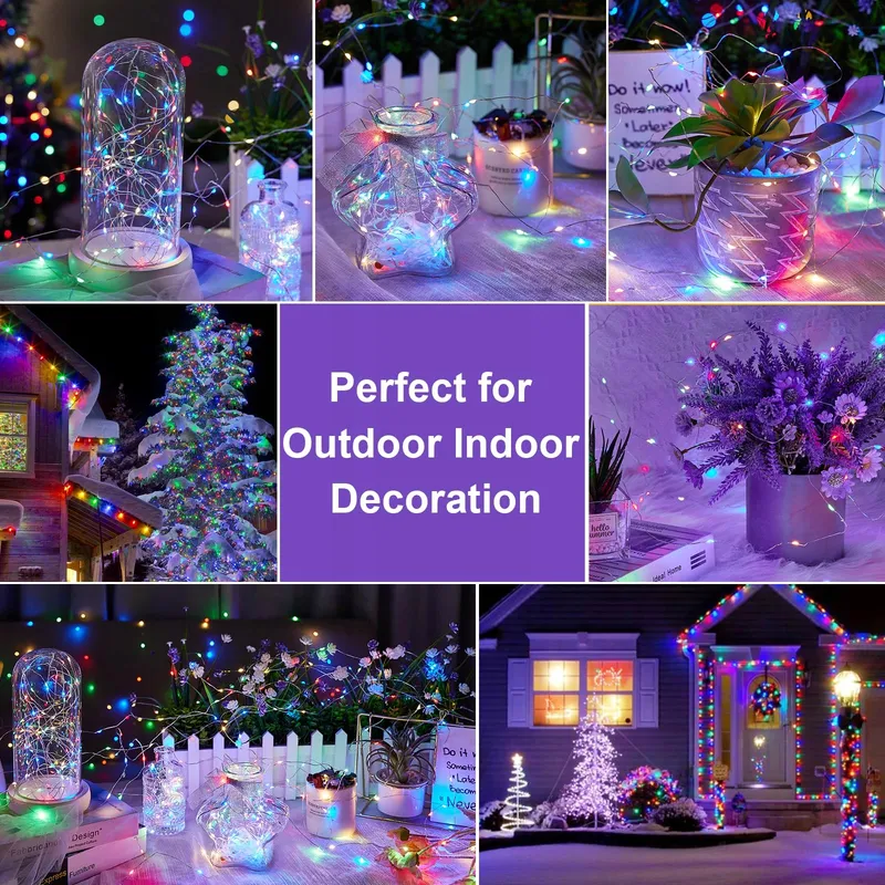 VACOULERY LED Lichtsnoer Afstandsbediening Multikleur 23M 200 LED — foto 4