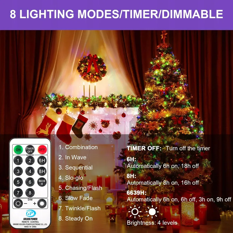 VACOULERY LED Lichtsnoer Afstandsbediening Multikleur 23M 200 LED — foto 5