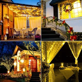 ERWAWEE Kerstverlichting LED 100M 1000LED Koperdraad Waterdicht — miniatuur 7