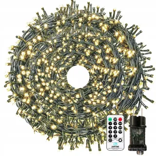 BOWFAR Kerstverlichting Lichtketting Waterdicht 50M 500 LED — miniatuur 1
