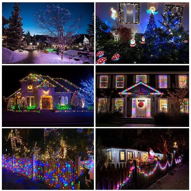 NEXVIN Kerstverlichting Meerkleurig 20M 200LED Waterdicht — foto 6