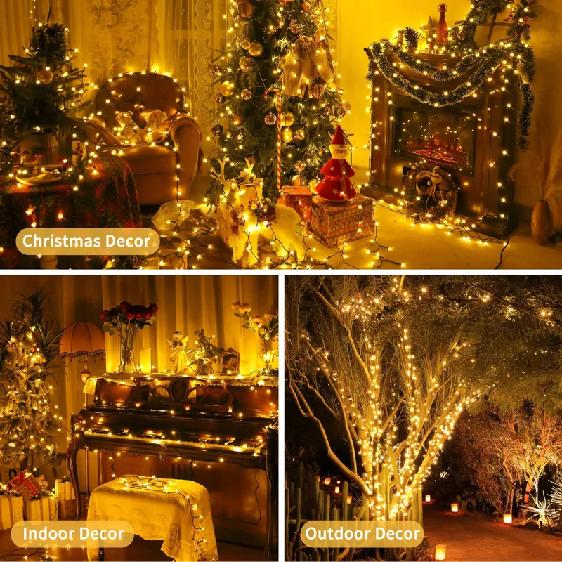 AURIOSTAR Kerstverlichting 20m 200 LED IP44 Afstandsbediening — foto 7