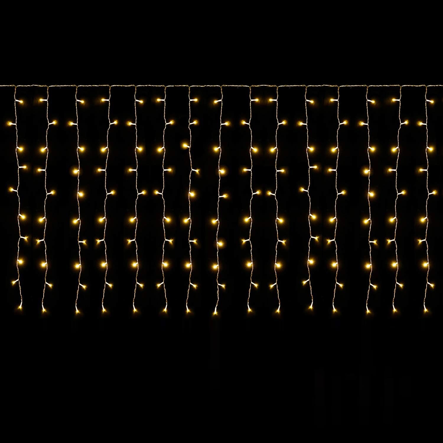 SALCAR Lichtgordijn 6x1m 300 LED 9 Modi Warmwit