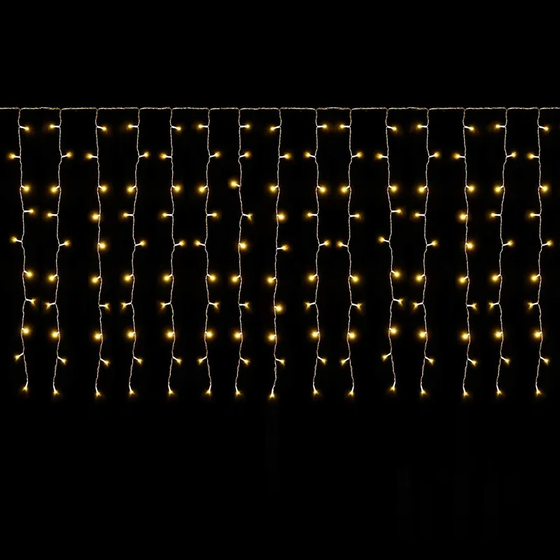 SALCAR Lichtgordijn 6x1m 300 LED 9 Modi Warmwit — foto 1