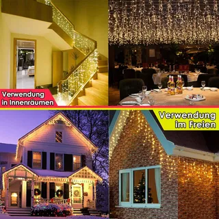 DIWUJI Lichtketting 216 LED 55M Afstandsbediening Dimbaar — miniatuur 2