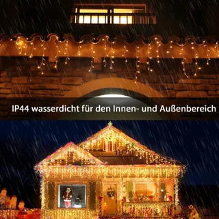 INTERGO LED Lichtgordijn Buiten Waterdicht 10M 400 LED Timer — miniatuur 8