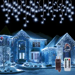 PEMOTECH Lichtgordijn Buiten 8 Modi 10m 423 LED — miniatuur 2