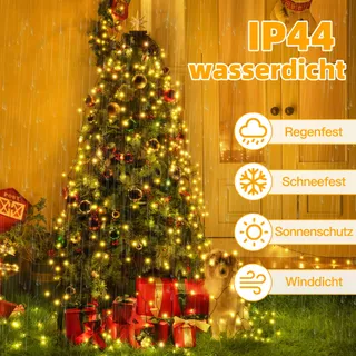 OLLNY Warm Witte Lichtketting Waterdicht 8 Standen — miniatuur 6