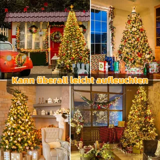 OLLNY Warm Witte Lichtketting Waterdicht 8 Standen — miniatuur 8