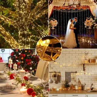GLOBALINK Kerstverlichting Buiten 100M 500LED Waterdicht IP44 — miniatuur 7