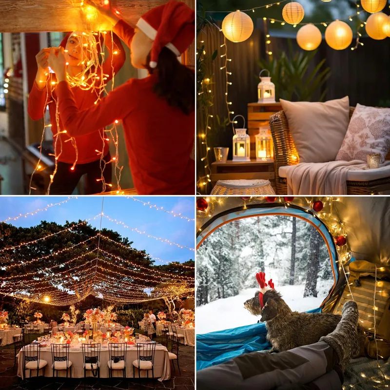 GLOBALINK Kerstverlichting Buiten 100M 500LED Waterdicht IP44 — foto 8
