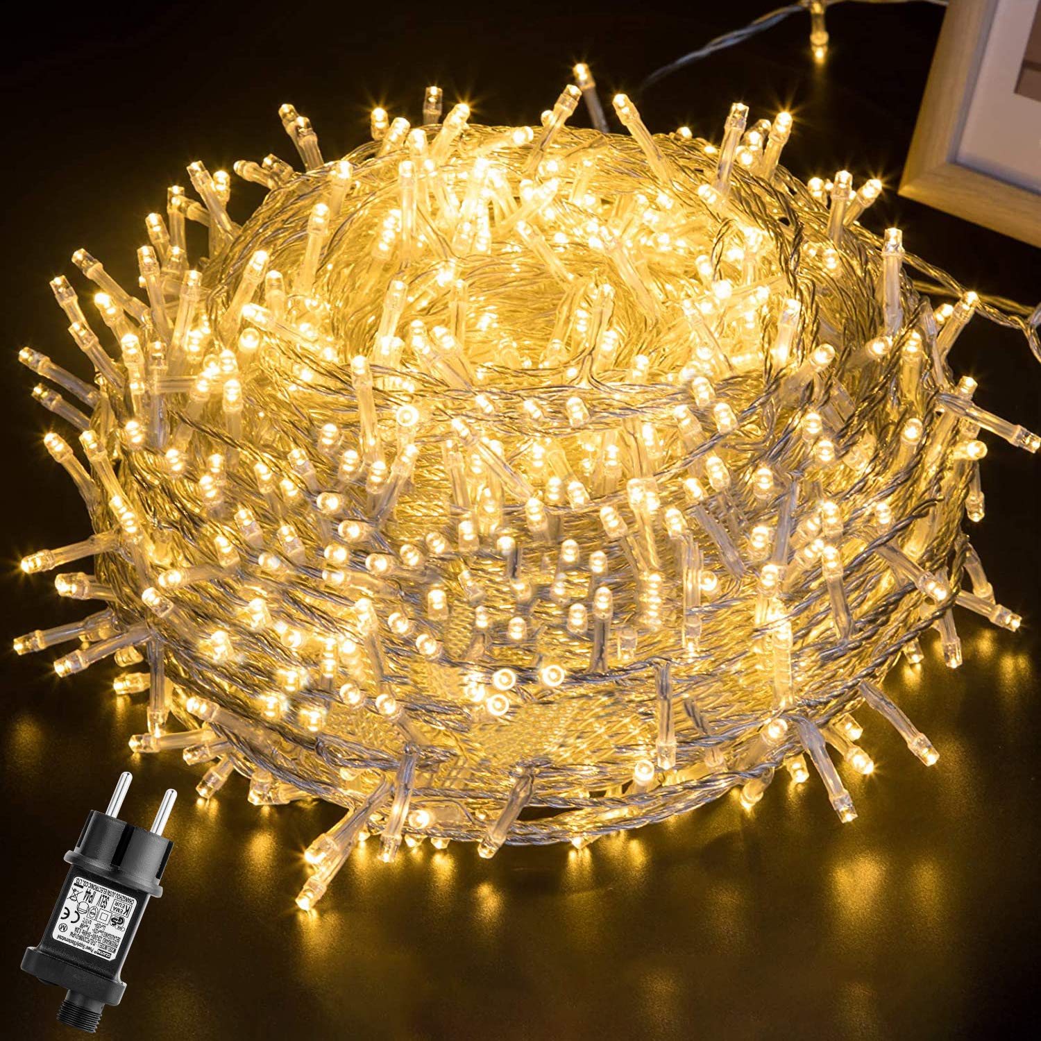 GLOBALINK Kerstverlichting Buiten 100M 500LED Waterdicht IP44