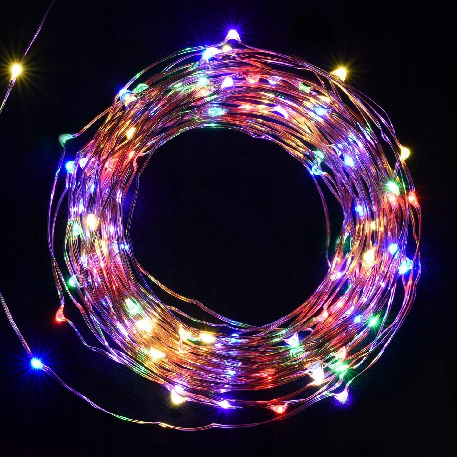 SALCAR Koperdraad Lichtketting Multicolor 10M 100LED
