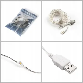 SALCAR Koperdraad Lichtketting Multicolor 10M 100LED — miniatuur 7