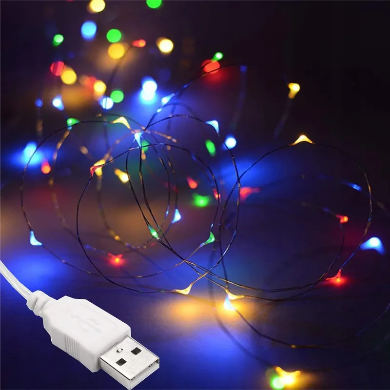 SALCAR Koperdraad Lichtketting Multicolor 10M 100LED — foto 6