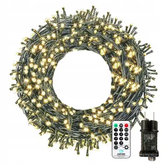 BOWFAR Kerstverlichting met Afstandsbediening 10M 100 LED — miniatuur 1