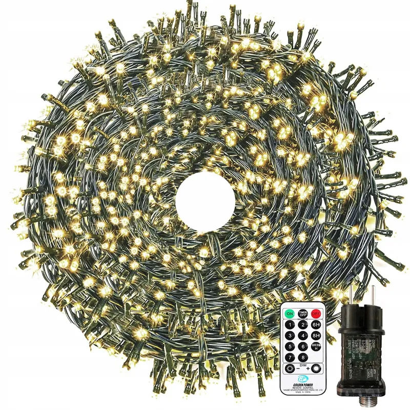 BOWFAR Kerstverlichting Waterdicht Buiten 60M 600 LED — foto 1