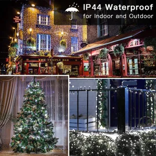 NEXVIN Kerstverlichting Wit Binnen Buiten 20M 200 LED — miniatuur 3