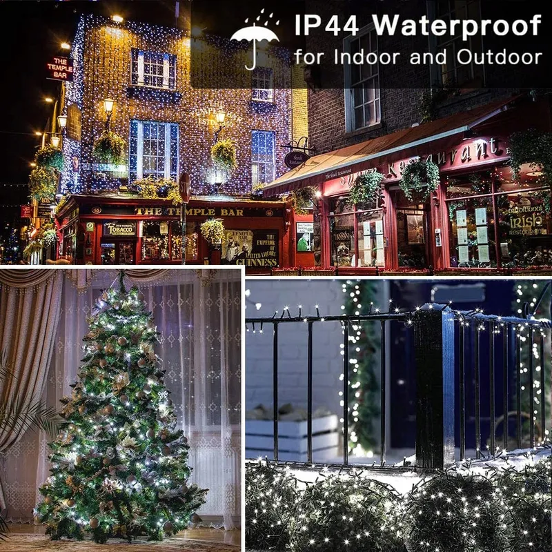 NEXVIN Kerstverlichting Wit Binnen Buiten 20M 200 LED — foto 3