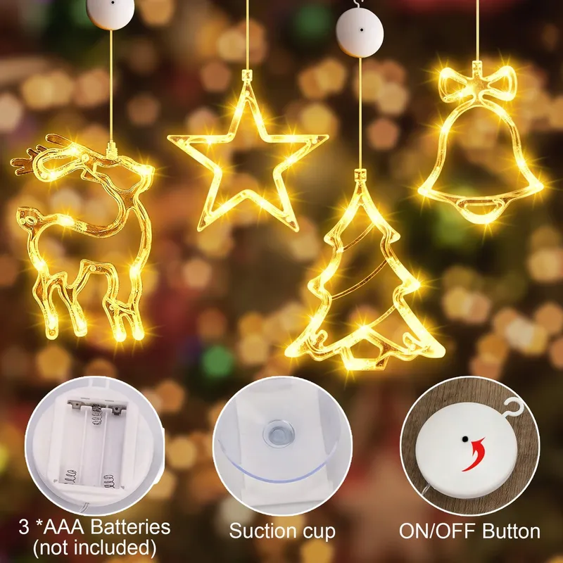 VASIN Kersthangers Decoratie Kerstboom Lichtjes 40 LED — foto 3