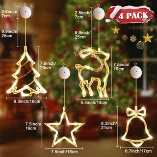 VASIN Kersthangers Decoratie Kerstboom Lichtjes 40 LED — miniatuur 2