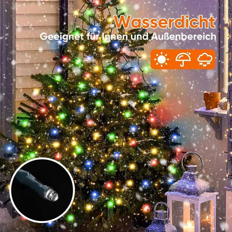 SALCAR Kerstboomverlichting Waterdicht Multicolor 350 LED 3M — foto 3