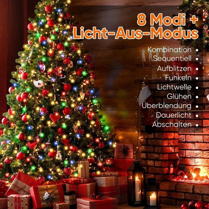 SALCAR Kerstboomverlichting Waterdicht Multicolor 350 LED 3M — foto 2