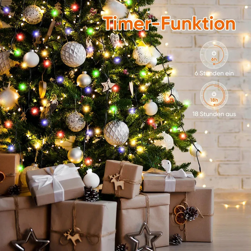 SALCAR Kerstboomverlichting Waterdicht Multicolor 350 LED 3M — foto 4