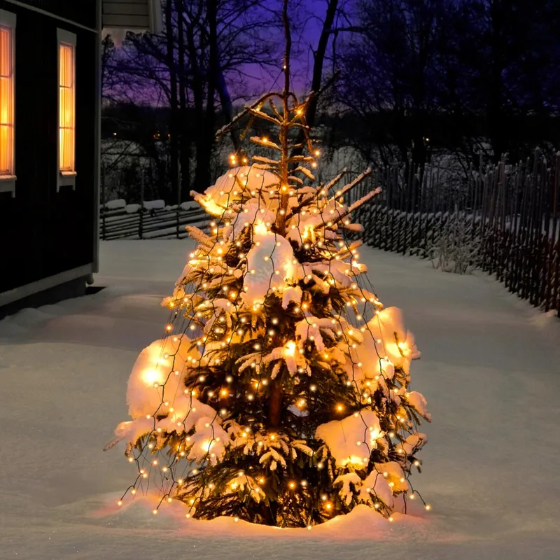 ETOPGO Kerstboomverlichting Warmwit IP44 Timer 8 Standen 2M 400LED — foto 7