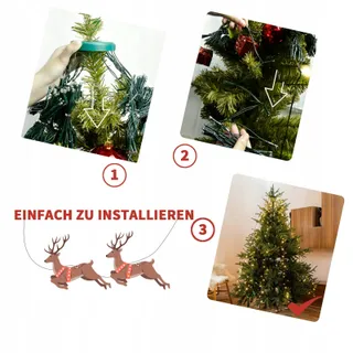 ETOPGO Kerstboomverlichting Warmwit IP44 Timer 8 Standen 2M 400LED — miniatuur 6