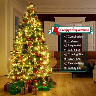 CSHARE Kerstboomverlichting 8 Standen IP44 3M 592 LED — miniatuur 2