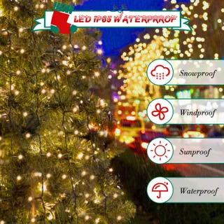 CSHARE Kerstboomverlichting 8 Standen IP44 3M 592 LED — miniatuur 4